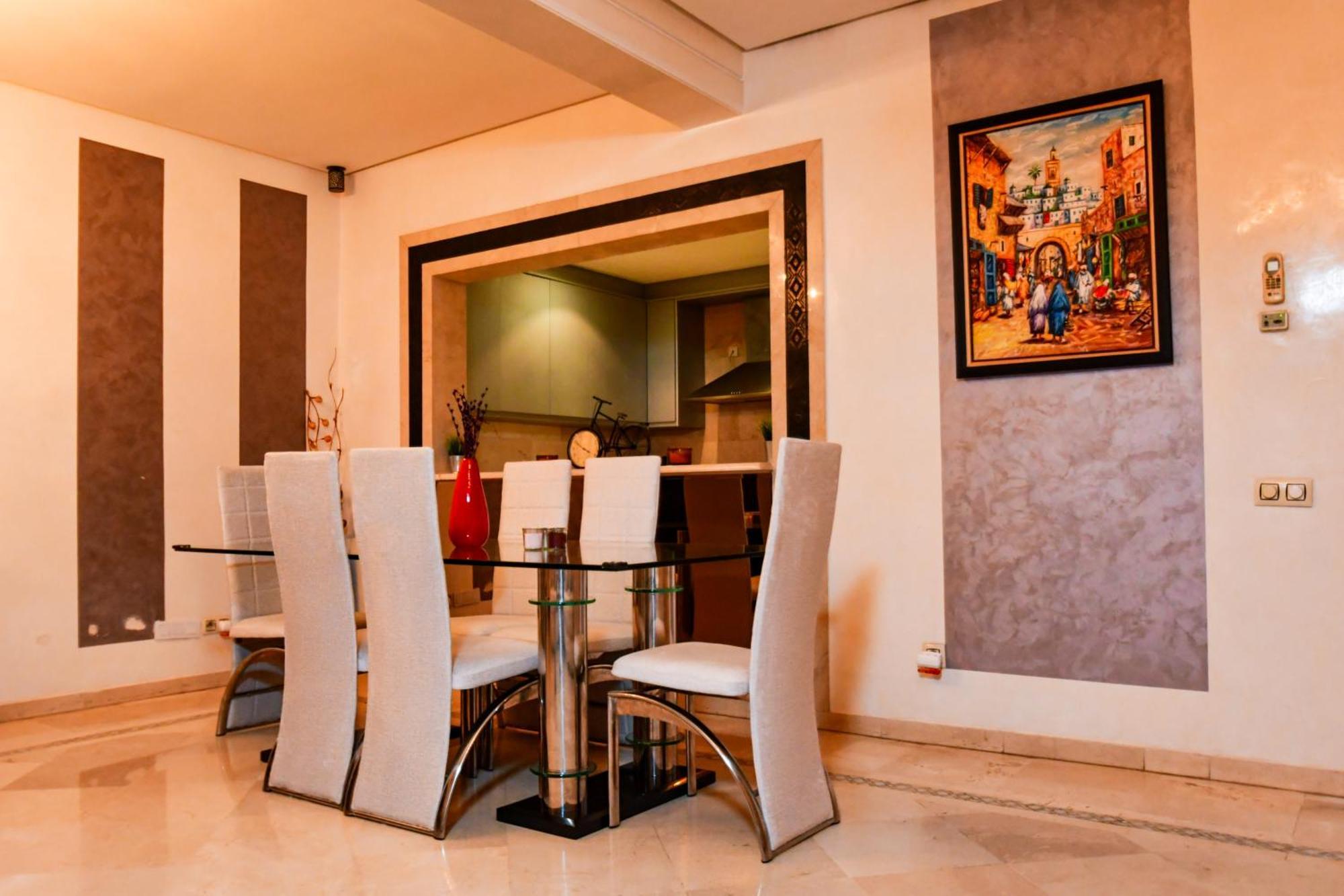 Appartement Haut Standing Gueliz Plaza Marrakesh Eksteriør bilde