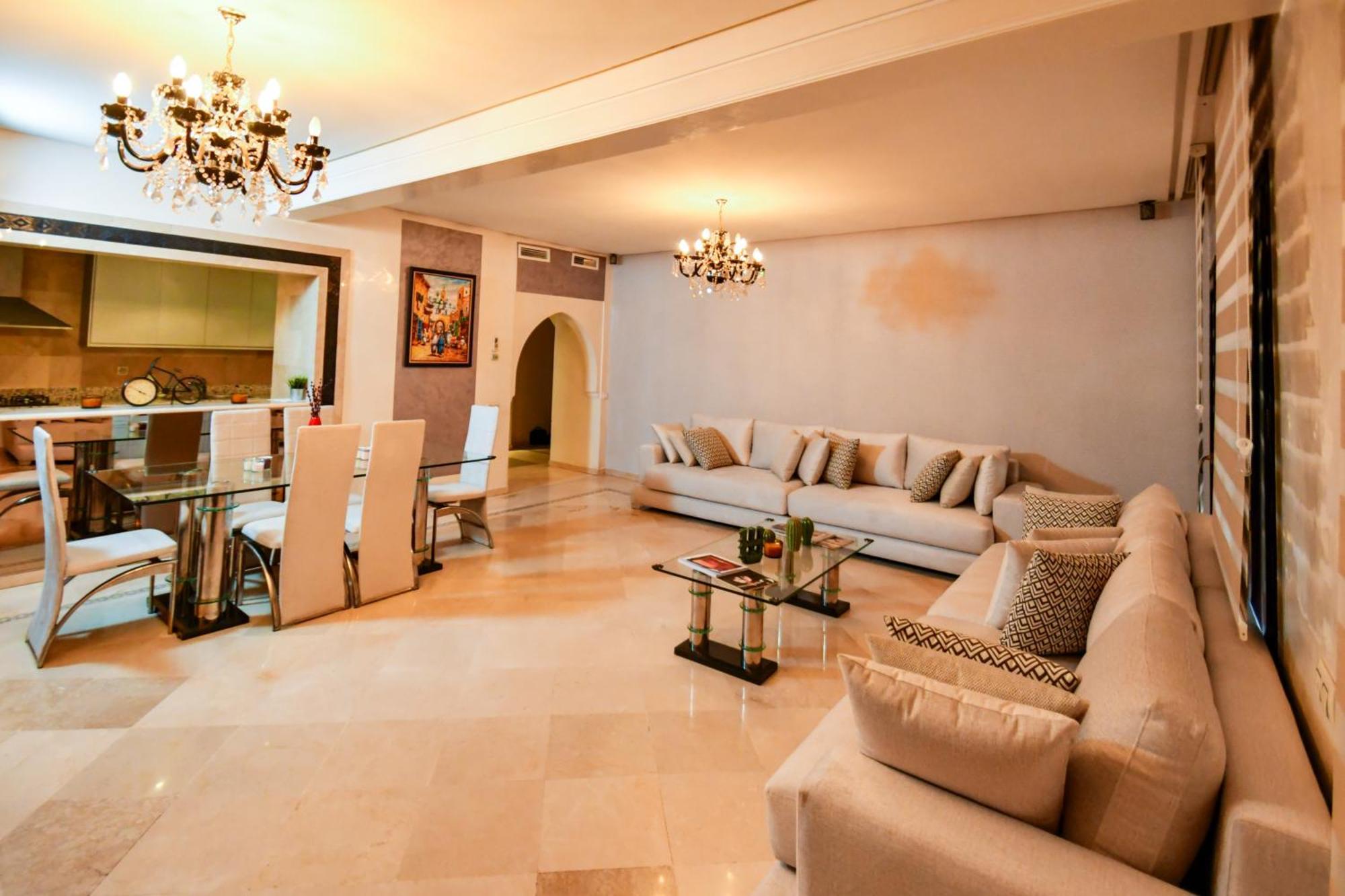 Appartement Haut Standing Gueliz Plaza Marrakesh Eksteriør bilde