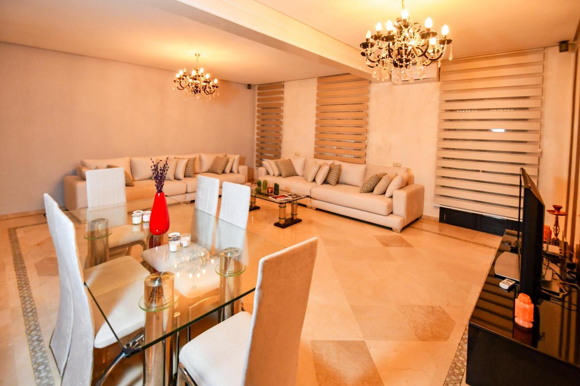 Appartement Haut Standing Gueliz Plaza Marrakesh Eksteriør bilde