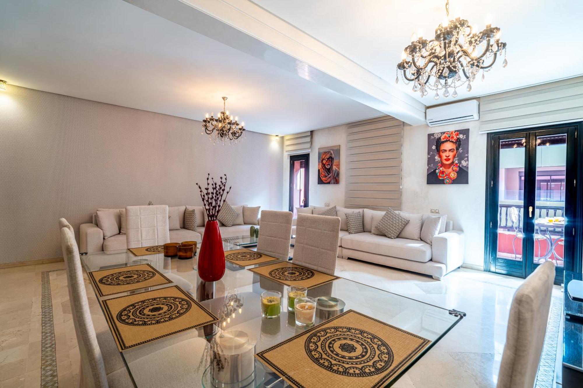 Appartement Haut Standing Gueliz Plaza Marrakesh Eksteriør bilde